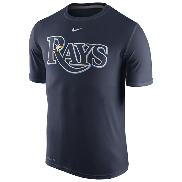 MLB Men Tampa Bay Rays Nike Legend Wordmark 1.5 Performance TShirt  Navy->mlb t-shirts->Sports Accessory